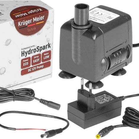 Kruger Meier HydroSpark All Connect – Wasserpumpe 450 l/h, 12 V und 230 V (1/5)