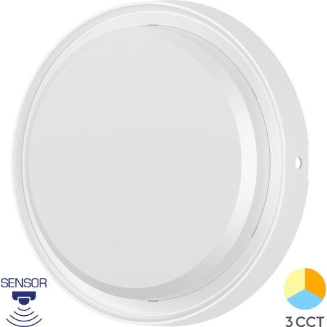 Applique extérieure LED 18W avec Détecteur micro-ondes IP65 Blanc (1/5)