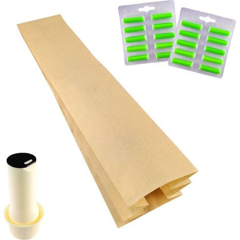Sacchetti folletto vk 117 vk 116 carta 20pz + 20 profumi + bocchettone vorwerk