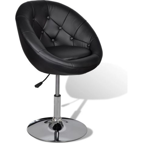 Fauteuil noir Similicuir Kapole (1/4)
