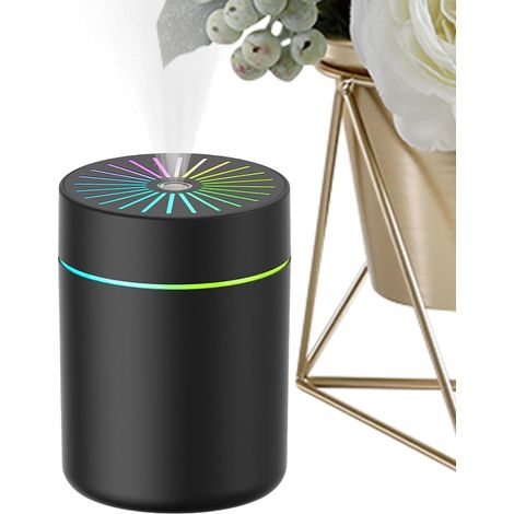 Humidificateur portable - Volume de brume de 0,5 L, humidificateur de voiture, mini humidificateur, humidificateur compact pour plantes Diffuseur d'arômes et purificateur d'air avec arrêt automatique (1/5)