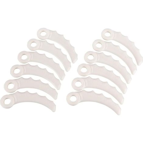Lames de rechange en plastique 198426-9 – Lot de 12 unités, compatibles avec outils de découpe manuels