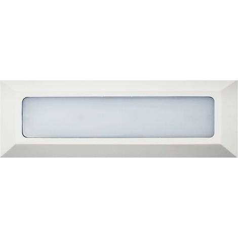 IluminaShop - Baliza de Superficie LED Long Rectangular Blanca 5W IP54  Blanco Neutro 4000K