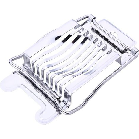 Coupe-œuf en acier inoxydable pour trancher les œufs durs, outil de cuisine pratique pour préparer salades et garnitures (1/5)