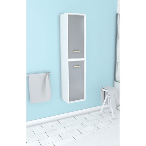 COLUMNA DUCHA SCANDINAVA BLANCA SUSPENDIDA H150XP25XL35CM - NORDIK ASKA (1/4)