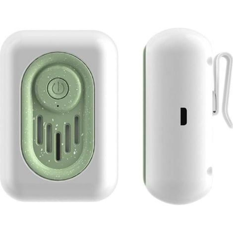 Désodorisant pour réfrigérateur, éliminateur d'odeurs de réfrigérateur, rechargeable par USB, réutilisable, petit purificateur d'air à l'ozone pour réfrigérateur, chaussures, placard, voiture, a (1/4)