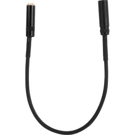 Adaptateur de câble audio bidirectionnel 3,5 mm femelle vers mini XLR mâle pour équipement photographique (0,3 m) (1/5)