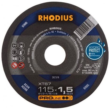 RHODIUS 202378 DISQUE À TRONÇONNER 115 MM 1 PC(S) ACIER (1/5)