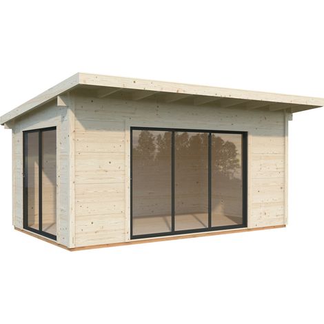 Abri de jardin en bois Grace 14,1 m2 Naturel (1/5)