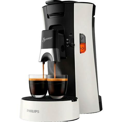 Senseo Select CSA230/01 Macchina da caffè nero profondo e bianco