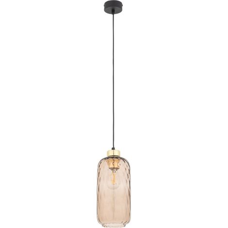 Tk-lighting PESCARA 4575 lámpara negra ámbar dorado (1/2)