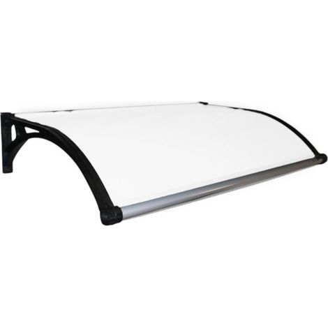 Pensilina tettoia bianca con illuminazione led e pannello solare per autoricarica Torradora - 100x120 cm Alveolare (1/5)