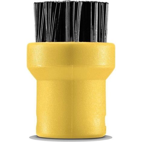 Ensemble de brosses rondes pour nettoyeurs vapeur, noir/jaune