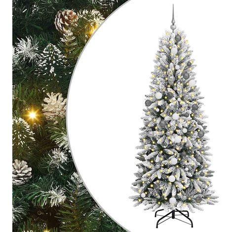 Albero di Natale artificiale Bianco 210 cm vidaXL (1/5)