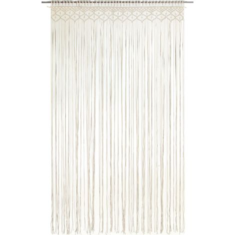 Maison Exclusive - Makramee Vorhang 140x240 cm Baumwolle