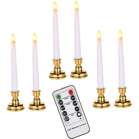 Lampada elettronica a LED con candela simulata e lungo stelo. (1/5)