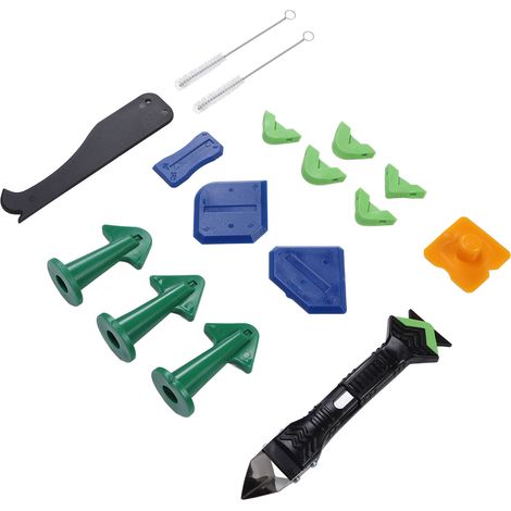 Kit de calfeutrage silicone, grattoir de finition, outils multifonctionnels pour enlever le joint à usage domestique (1/5)
