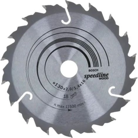 Bosch Speedline Wood Lama per sega circolare 130x16 mm per legno