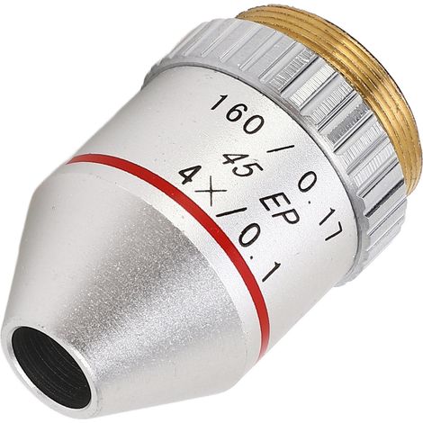 Objectif 4X 195EP, lentille de remplacement achromatique pour microscope biologique et télescope (1/5)