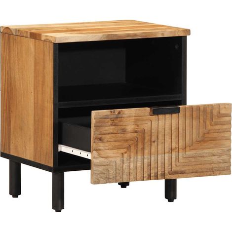 Maison Exclusive - Comodino 40x33x46 cm in Legno Massello di Acacia