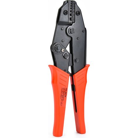 Pince à sertir à cliquet HS-26TW 20,5-6,0mm 220-10AWG, outil de sertissage pour embouts tubulaires, cosses et connecteurs, usage professionnel et bricolage. (1/5)