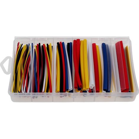 Universeel - schrumpfschläuche sortiment farbig - thermominmc - 8032853655009