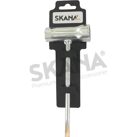 Chiave per candela da 17 x 21 mm con manico a cacciavite.