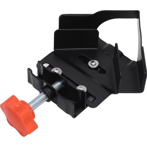 Lot de 4 étaux d'angle 90° acier inoxydable serrage bois avec mâchoire orientable réglable outil de fixation menuiserie (1/5)