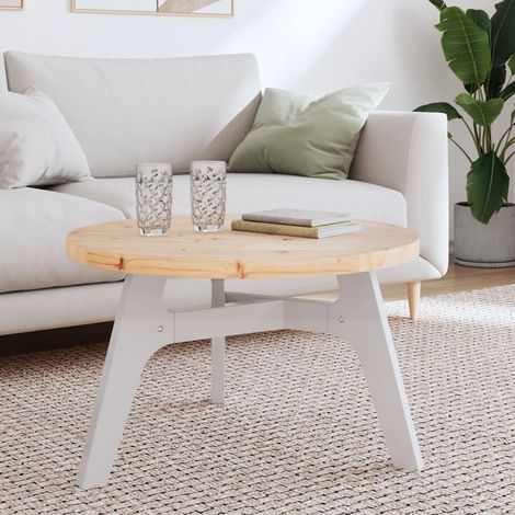 Plateau De Table, Dessus de Table, Table à manger rond Ø70x3 cm bois de pin massif PJQW82823 DESIGN IN (1/4)