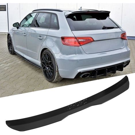 Aileron de Toit Arrière Universel pour Voiture - Noir Brillant Compatible Mercedes Classe A (1/5)