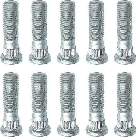 Boulons de moyeu de roue M12x1,5 en acier durable, fixation longue durée, universels pour voiture, lot de 10 (1/5)