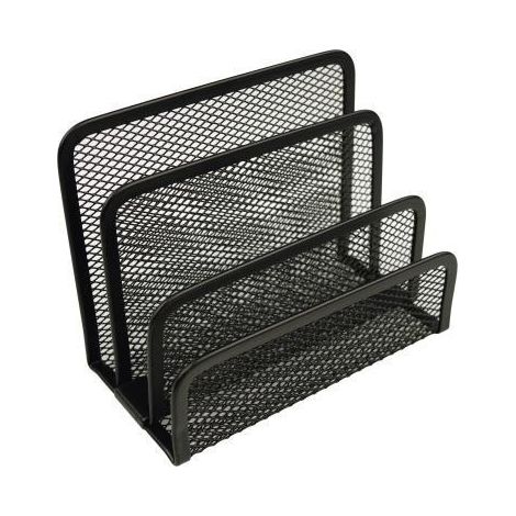 Briefständer the mail network 14 x 10,5 x 7,5 cm (B x H x T) Metall schwarz 3 Fächer (1/4)
