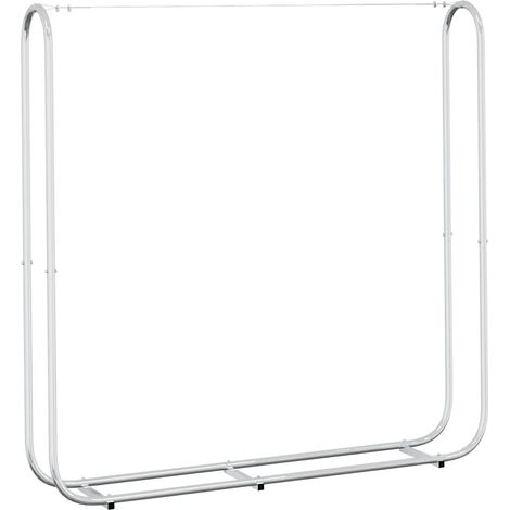 Maison Exclusive - Rastrelliera per Legna 150x25x150 cm in Acciaio Zincato