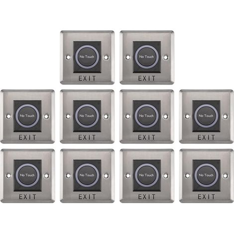 10X Capteur Infrarouge Interrupteur Aucun Contact Sans Contact Interrupteurs Bouton de Sortie Du Déclencheur de Porte (1/5)