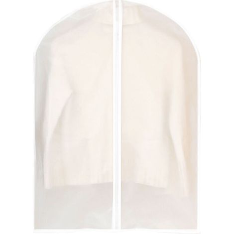 Housse à vêtements suspendue, anti-poussière, imperméable, anti-mites, résistante à l'humidité, semi-transparente, pour chemises et costumes (60 x 140 cm) - RAPANDA