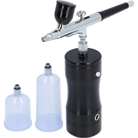 Kit aérographe 27 PSI buse 0,3 mm, sans fil, rechargeable et portable, avec pot de rechange 20 cc ou 40 cc (1/5)