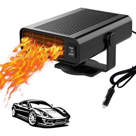 Chauffage de Voiture - Chauffage Électrique - Dégivreur 120 W - 12 V - Rotatif - Chauffage et Dégivreur de Pare-Brise - Boîtier Abs - Chauffage de (1/5)