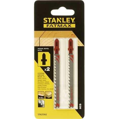 PIRANHA STANLEY STA25562 (X25562) 2 LAME LEGNO T/MEDIO ATT. A T- STANLEY- 1,0 confezione