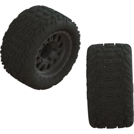 1-10 dBoots Katar MT Pre-Mounted Tire 14mm Hex (2)