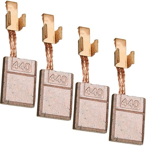 Charbon CB 440 pour Perceuse Visseuse, 4Pcs Balais de Charbon en Cuivre pour CB440, Charbon Visseuse DDF456, Balais de Charbon 18 V/14,4 V pour Moteur DHP456/DDF456/BDF452/DTD14 (1/5)
