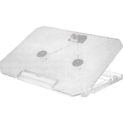 Support de refroidissement pour ordinateur portable, polyvalent, robuste et portable, avec 2 ports USB (1/5)