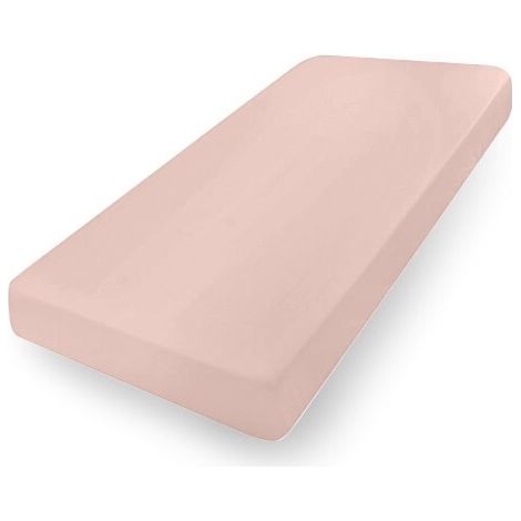 Lenzuolo jersey PREMIUM con gomma 90x200, 100x200x20, rosa sporco12, MATEX (1/5)