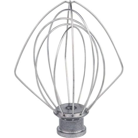 Batidor de alambre de acero inoxidable compatible con KitchenAid K45WW WP9704329 KSM150 KSM160 K45 KSM90 Accesorio para procesador de alimentos (1/4)