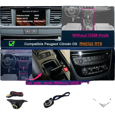 CarPlay sans fil Android Auto, support de caméra, interface conviviale, RNEG2+clé à molette+cam (1/2)