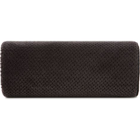 Serviette de bain Eurofirany à séchage rapide ZOE 70 x 140 cm noire (1/5)
