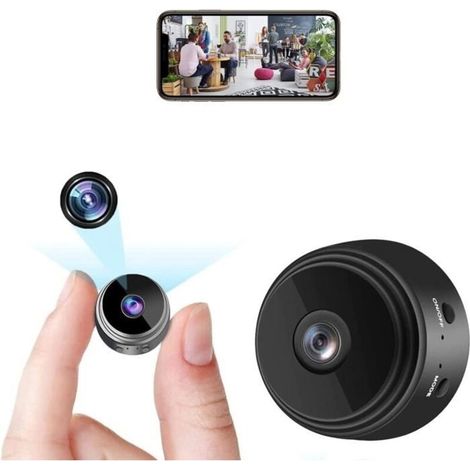 (Color: Black) Mini camera, 1080p WiFi surveillance camera with motion detection, night vision, surveillance camera [A1] (1/5)