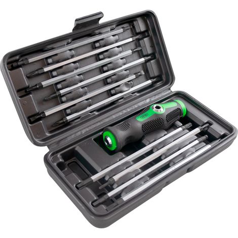 ESTUCHE DE DESTORNILLADORES CON MANGO INTERCAMBIABLE 20 EN 1 JBM53010