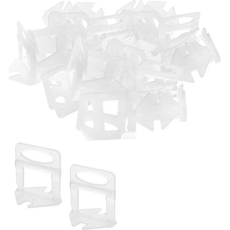 Croisillon Autonivelant 3 mm, 200 Pièces Languettes de Nivellement, Espaceurs de Carrelage Cale Carrelage Sol, Système de Nivellement de Carrelage pour Hauteur de Carrelage 3-12 mm (1/5)