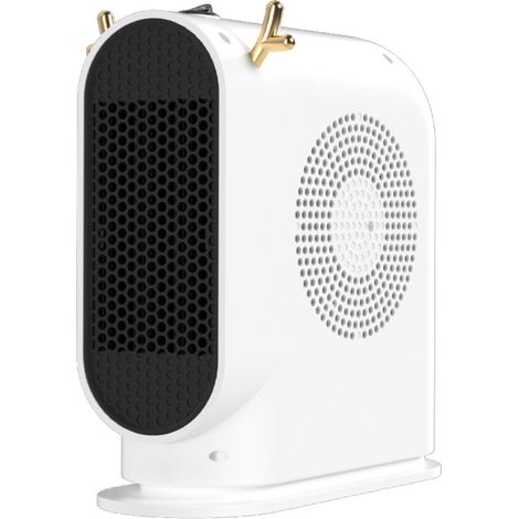Chauffage Soufflant - 500 W - Pour Bureau Salle De Bain Maison - Protection Contre Surchauffe - Blanc - 1 Piece