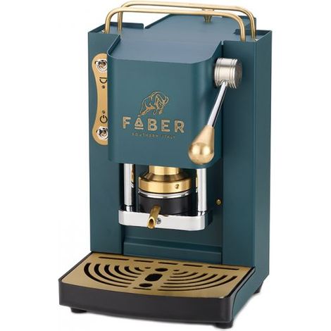 Faber Italia Mini Deluxe Macchina Caffè a Cialde Verde 1,3L 500W Acciaio Inox (1/3)